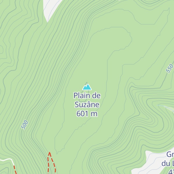 Map of Plain de Suzâne
