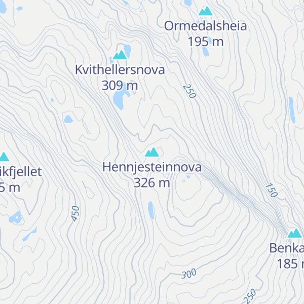 Map of Hennjesteinnova