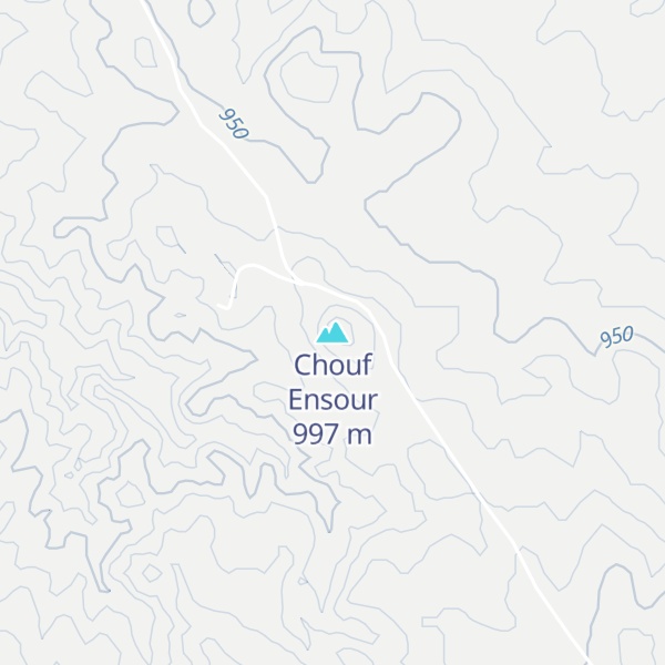 Map of Chouf Ensour
