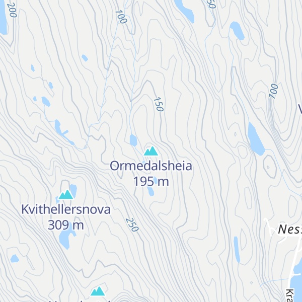 Map of Ormedalsheia