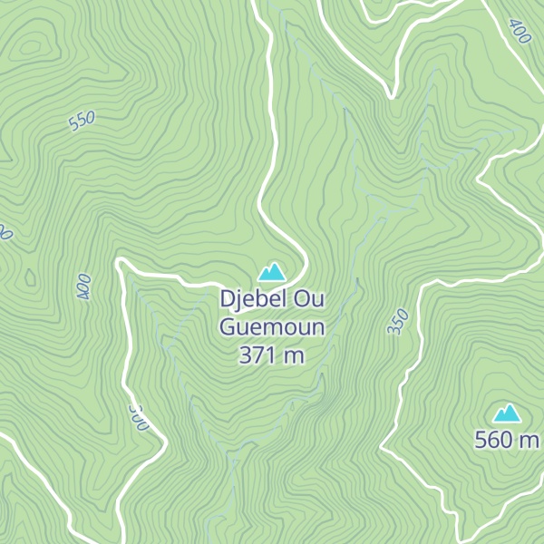 Map of Djebel Ou Guemoun
