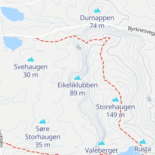Map of Eikeliklubben