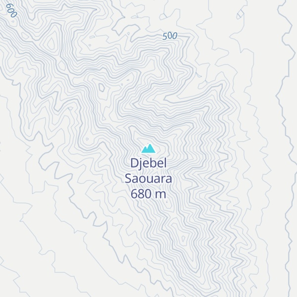 Map of Djebel Saouara