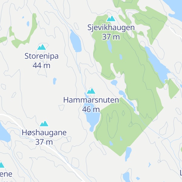 Map of Hammarsnuten