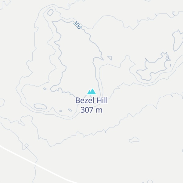 Map of Bezel Hill