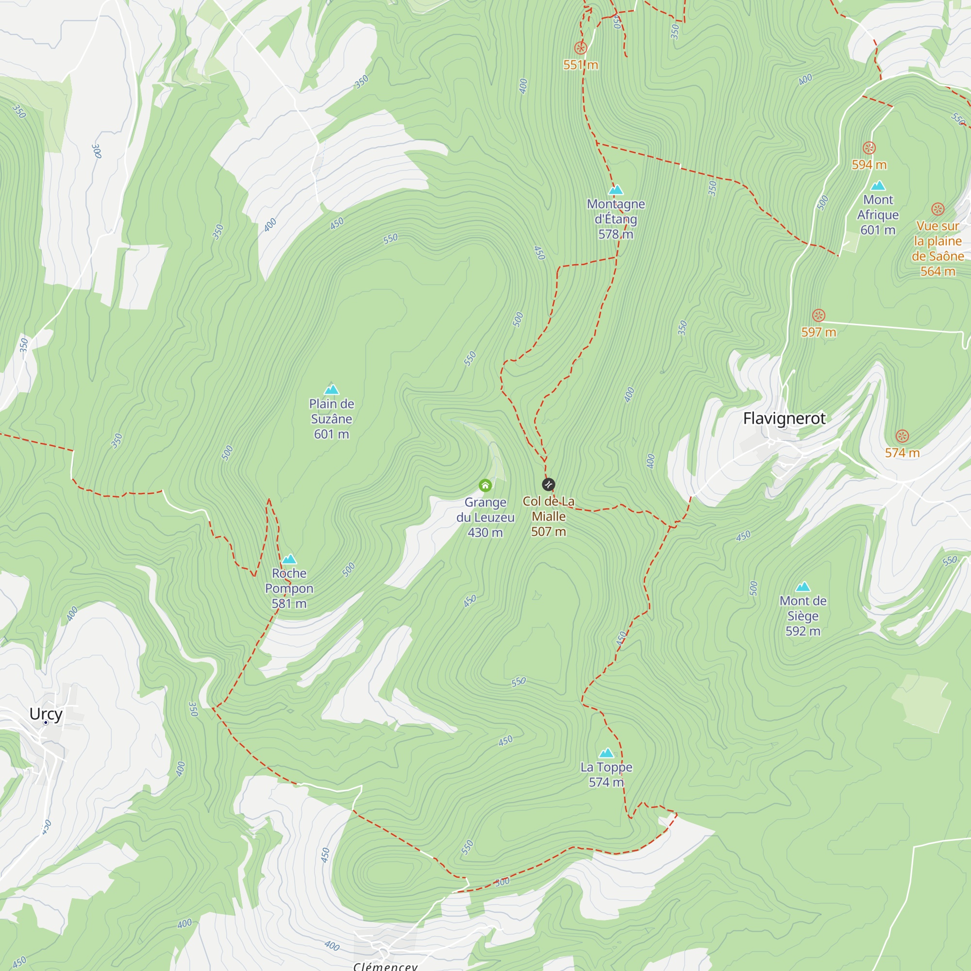Grange du Leuzeu map