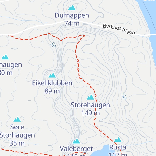 Map of Grønehaugen
