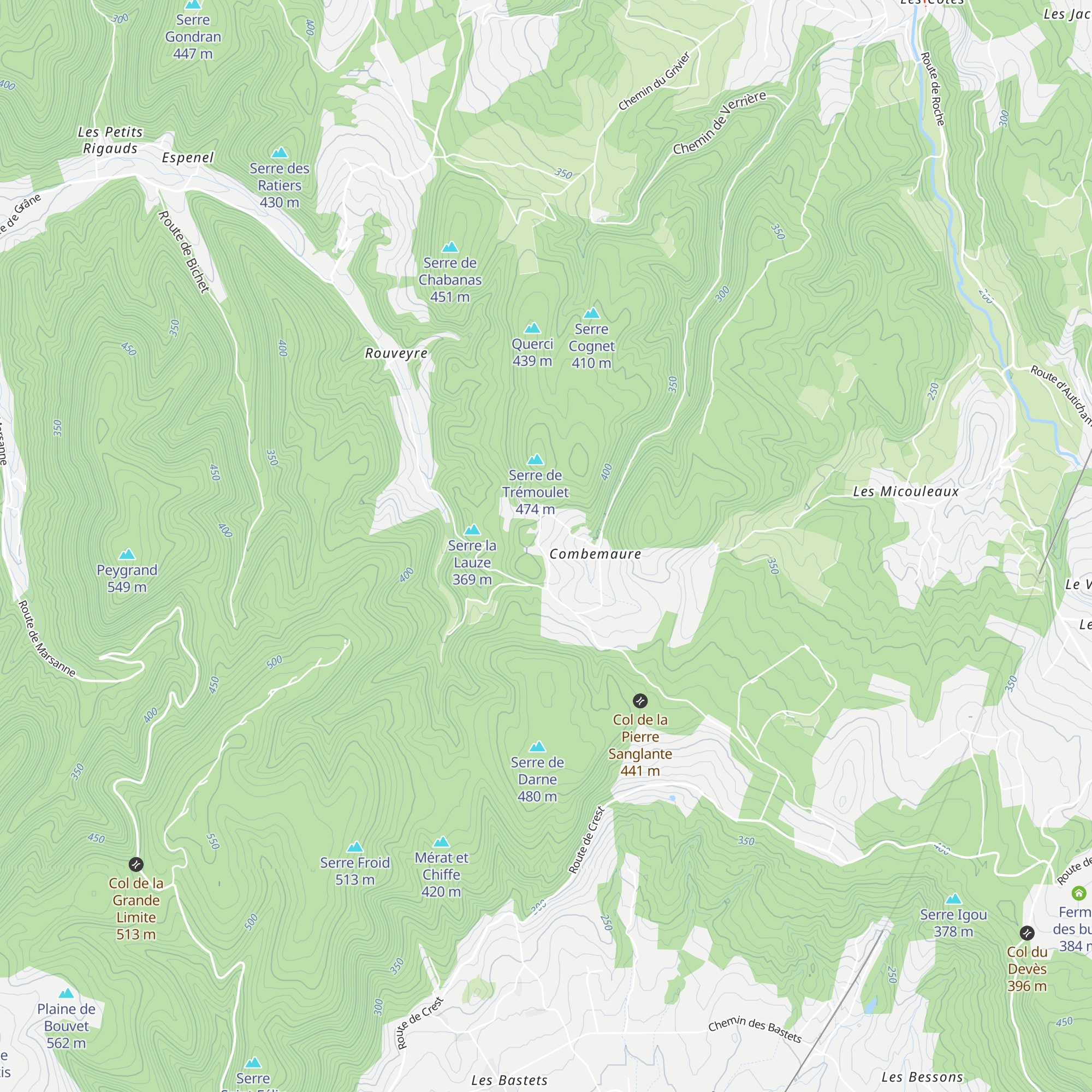 Gîte Le Beylier map