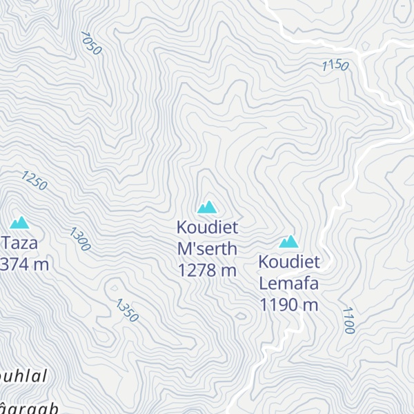 Map of Koudiet M'serth