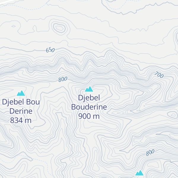 Map of Djebel Bouderine