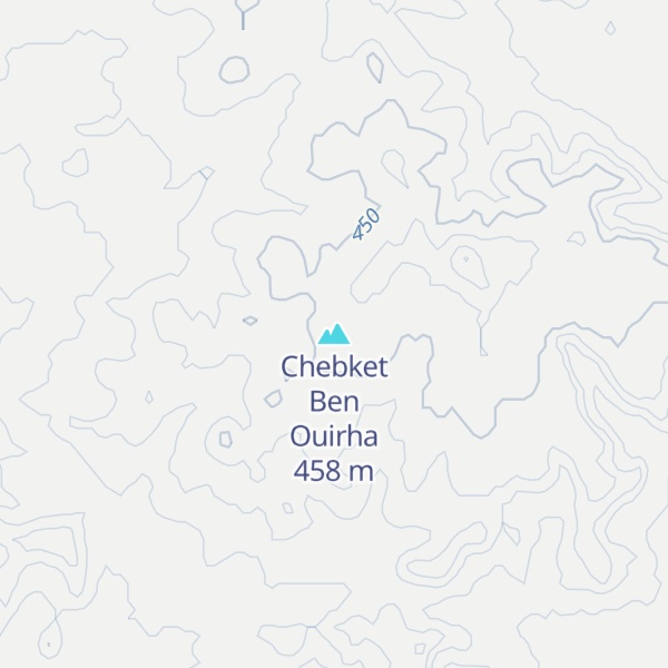 Map of Chebket Ben Ouirha