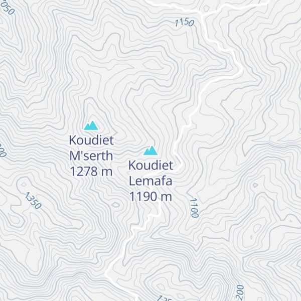 Map of Koudiet Lemafa
