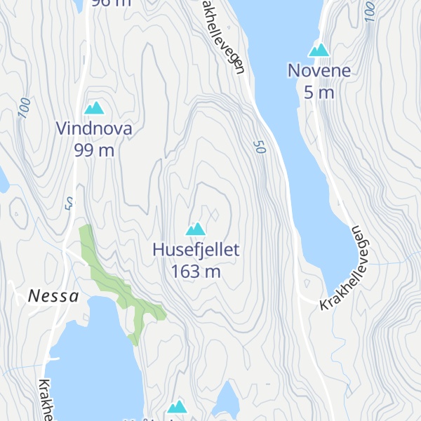 Map of Bårdhelleren