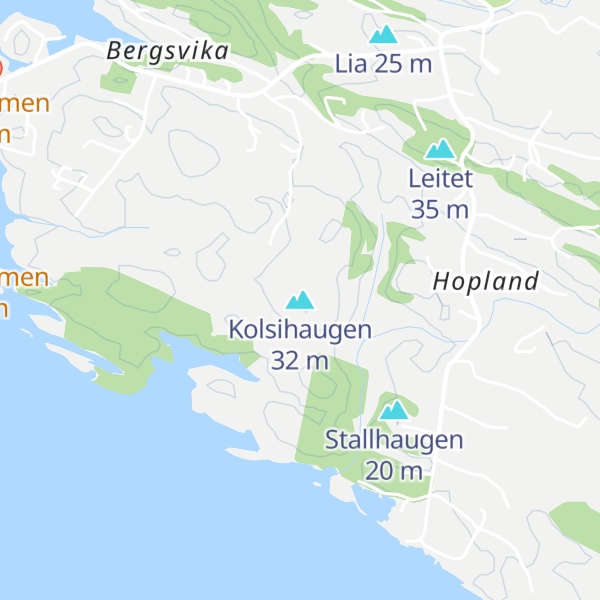 Map of Kolsihaugen