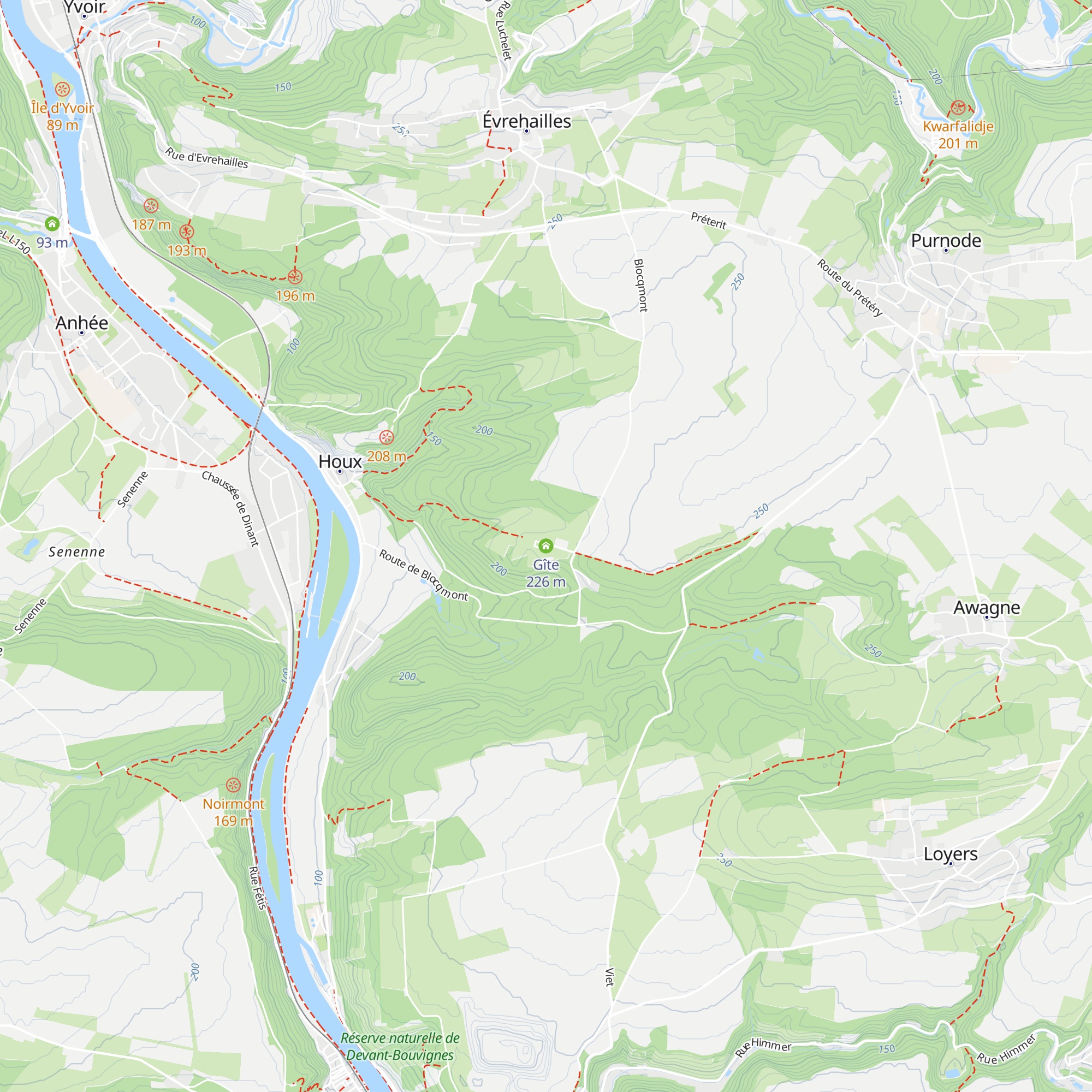Gîte map