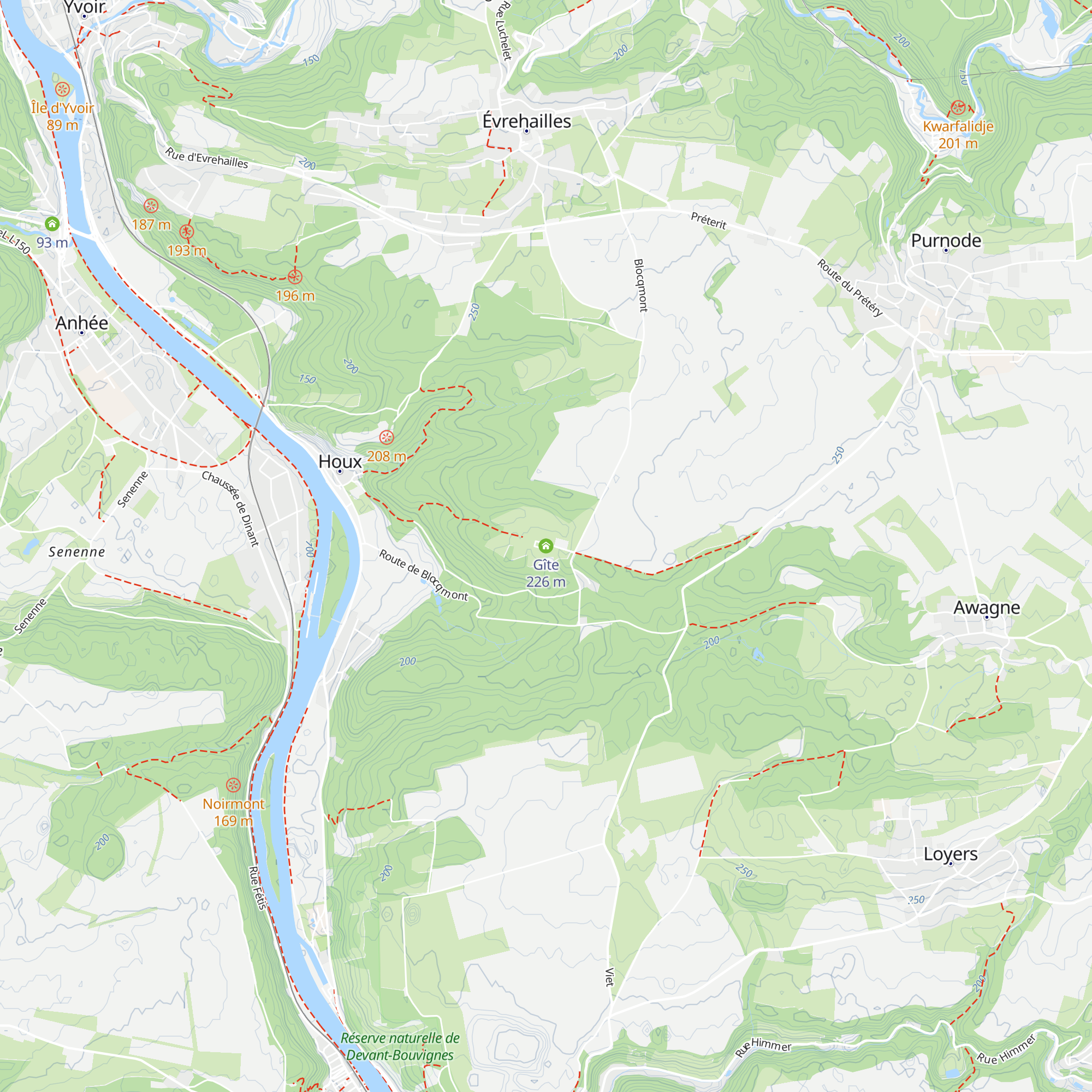 Gîte map