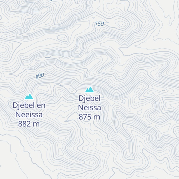 Map of Djebel Neissa