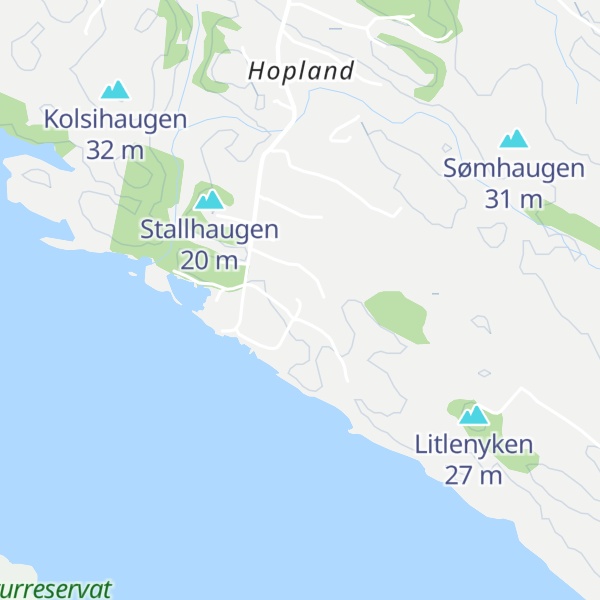 Map of Juvikhaugen