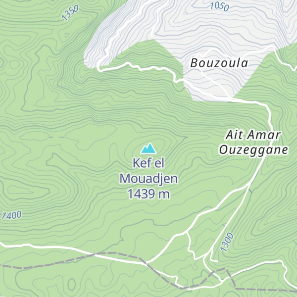 Map of Kef el Mouadjen