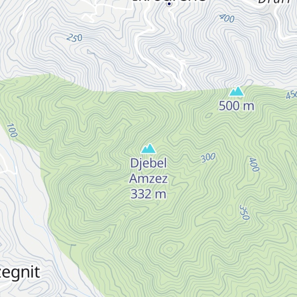 Map of Djebel Amzez