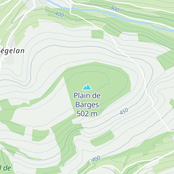 Map of Plain de Barges