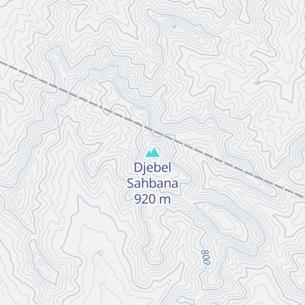 Map of Djebel Sahbana