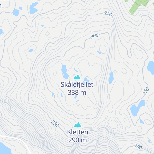 Map of Skålefjellet