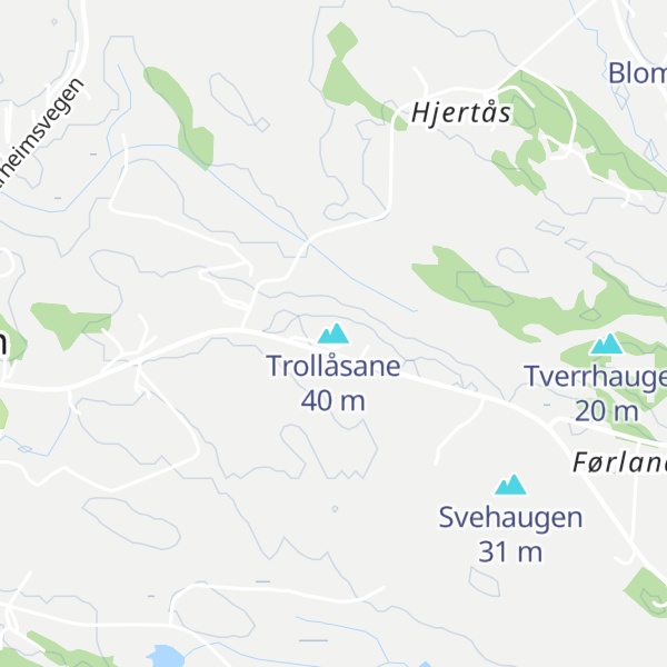 Map of Trollåsane