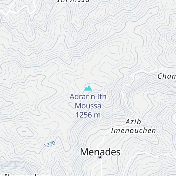 Map of Adrar n Ith Moussa
