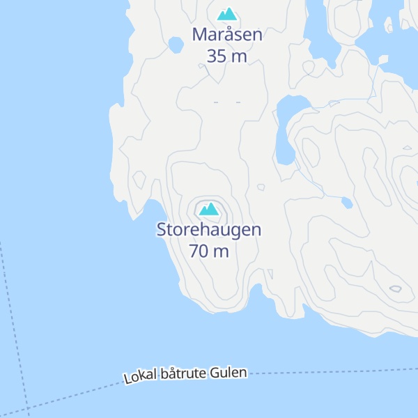 Map of Storehaugen