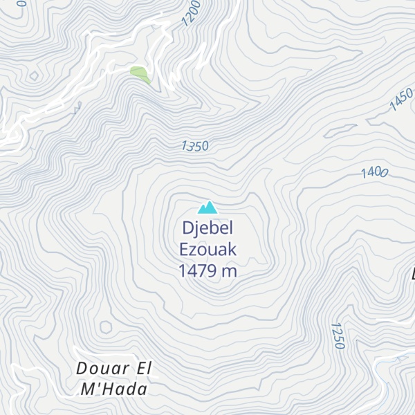 Map of Djebel Ezouak