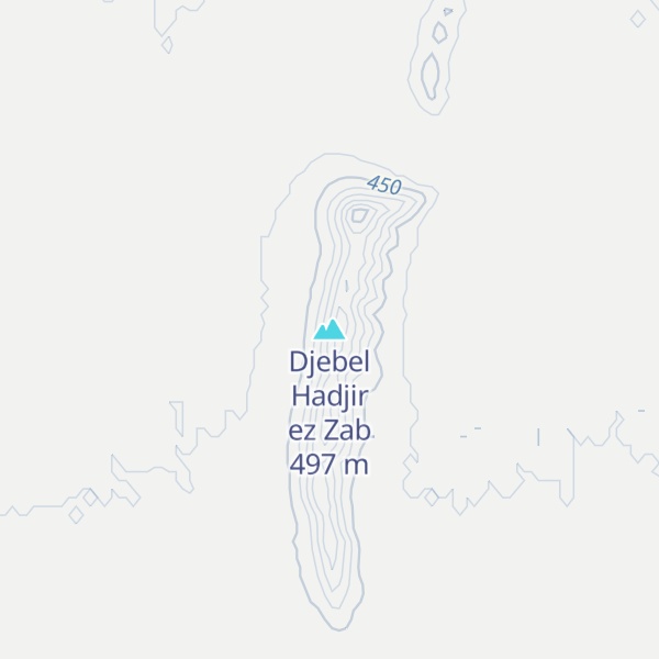 Map of Djebel Hadjir ez Zab