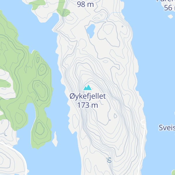 Map of Øykefjellet