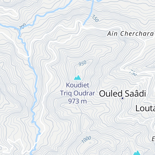 Map of Koudiet Triq Oudrar