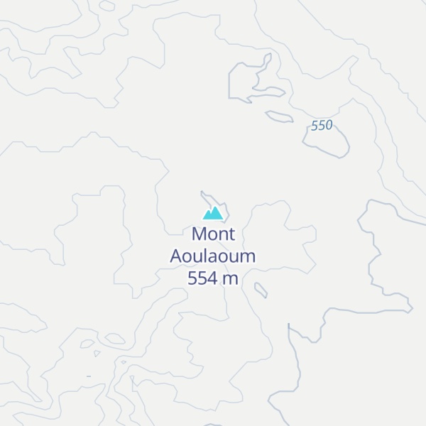 Map of Mont Aoulaoum