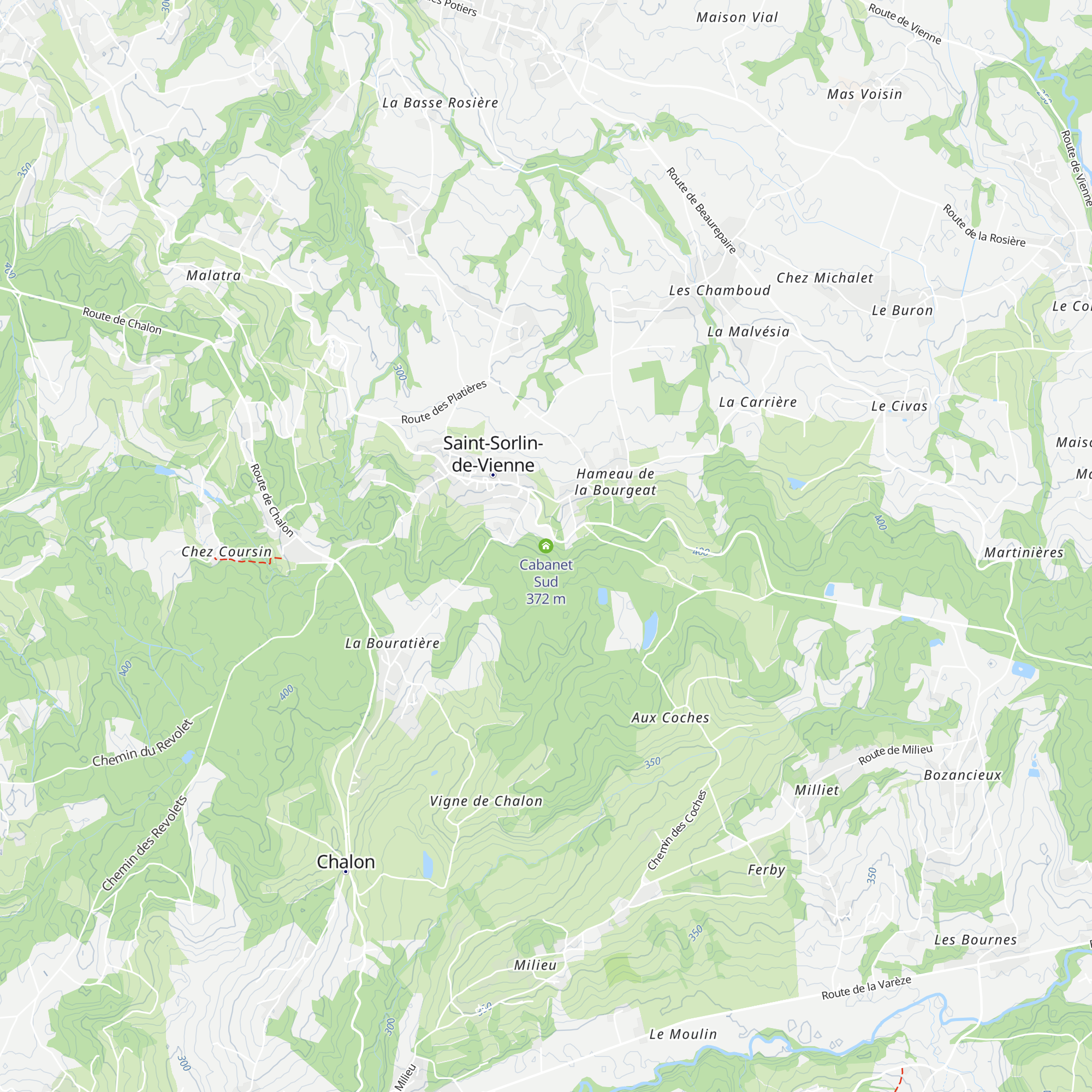 Cabanet Sud map
