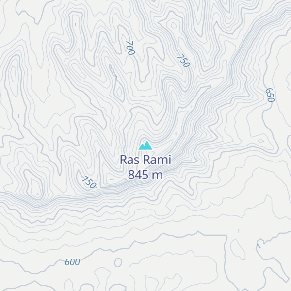 Map of Ras Rami