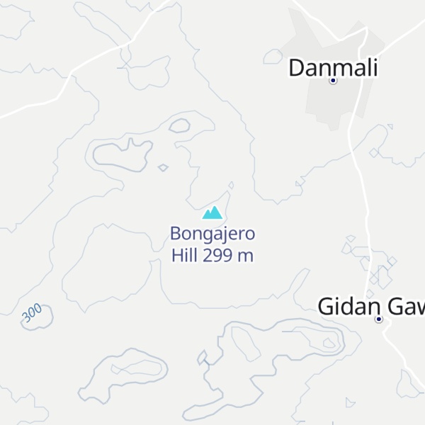 Map of Bongajero Hill