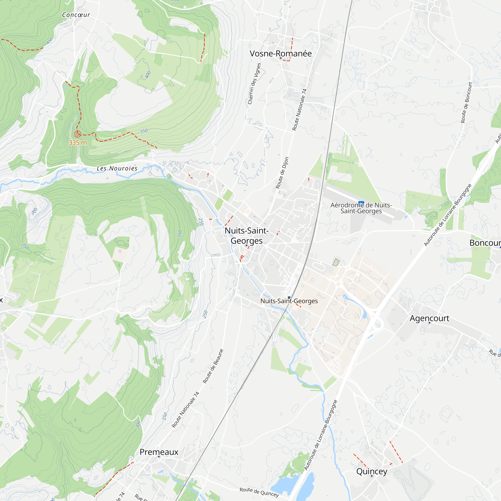 Office de Tourisme du Pays de Nuits-Saint-Georges map