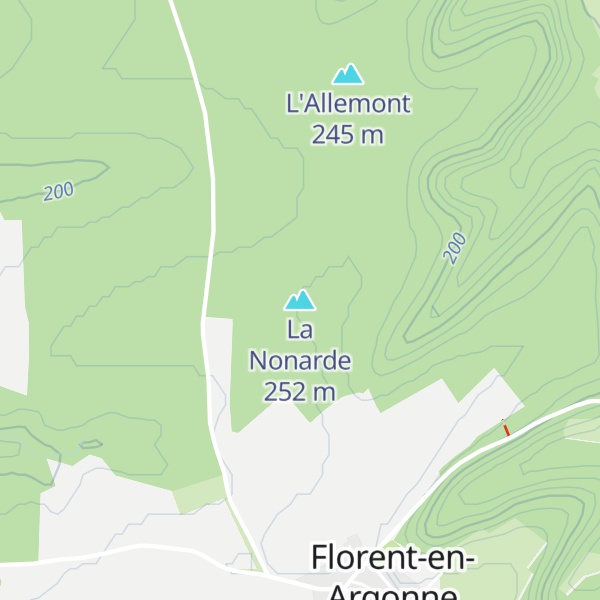 Map of La Nonarde