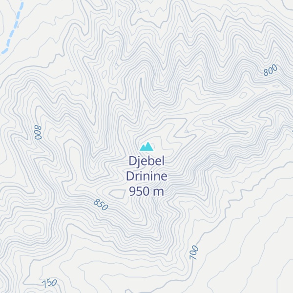 Map of Djebel Drinine