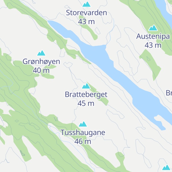 Map of Bratteberget