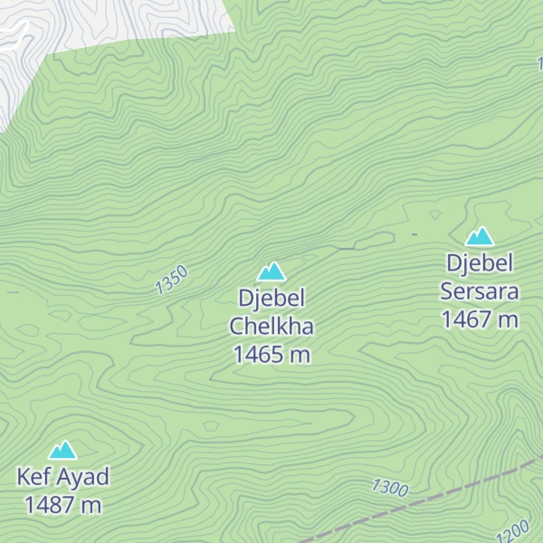 Map of Djebel Chelkha