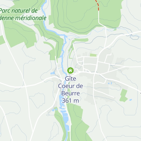 Map of Gîte Coeur de Beurre