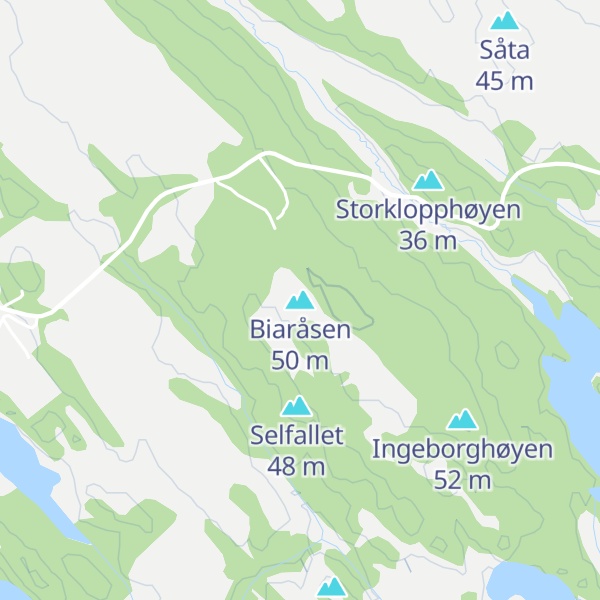 Map of Biaråsen