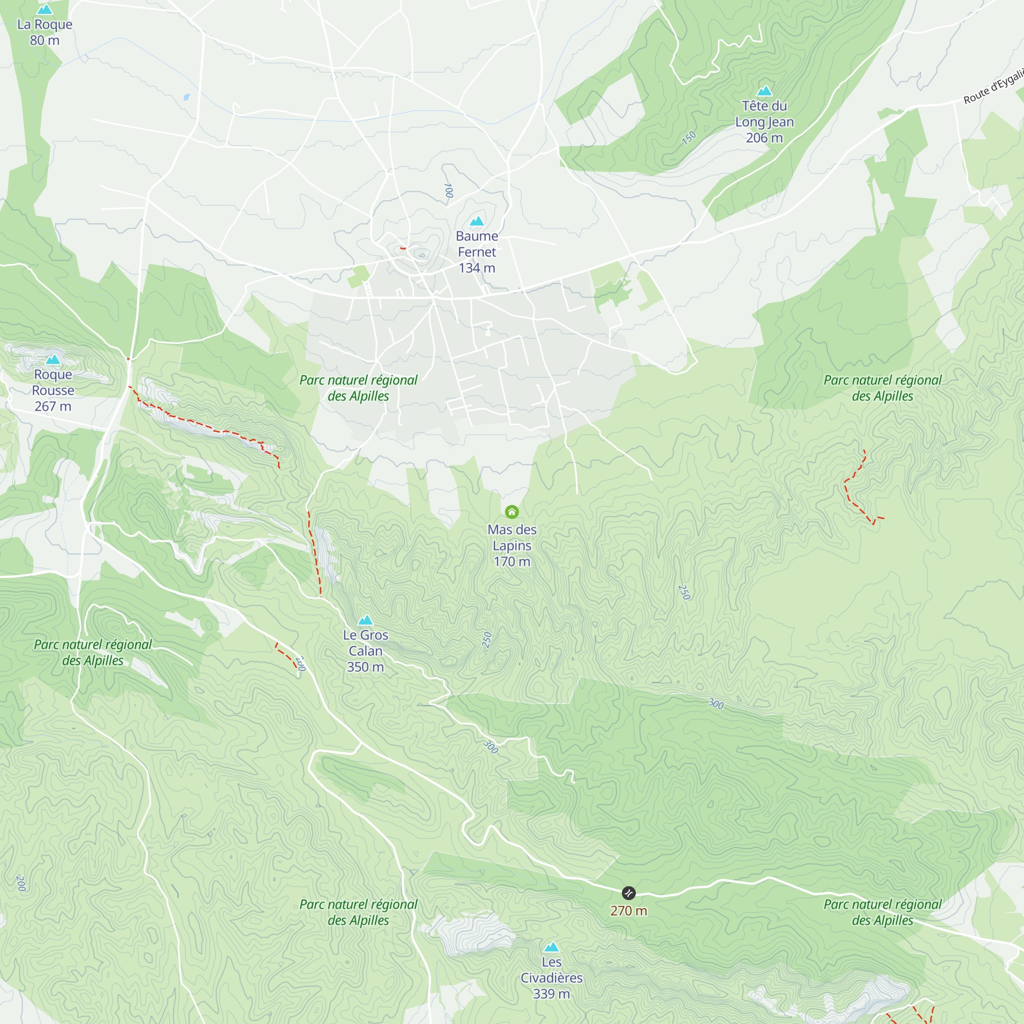 Mas des Lapins map