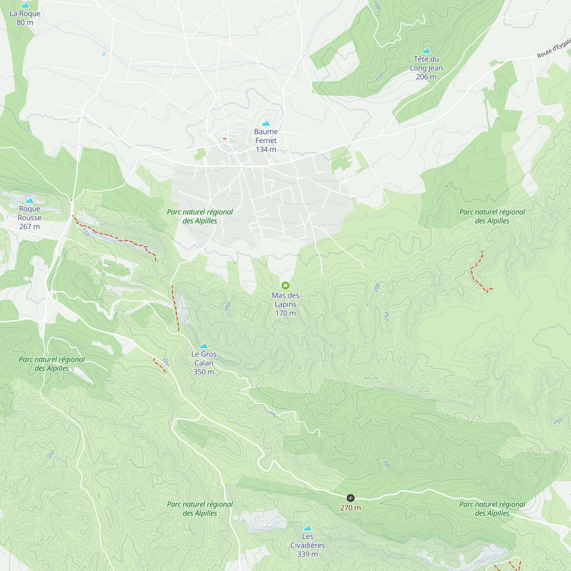 Mas des Lapins map