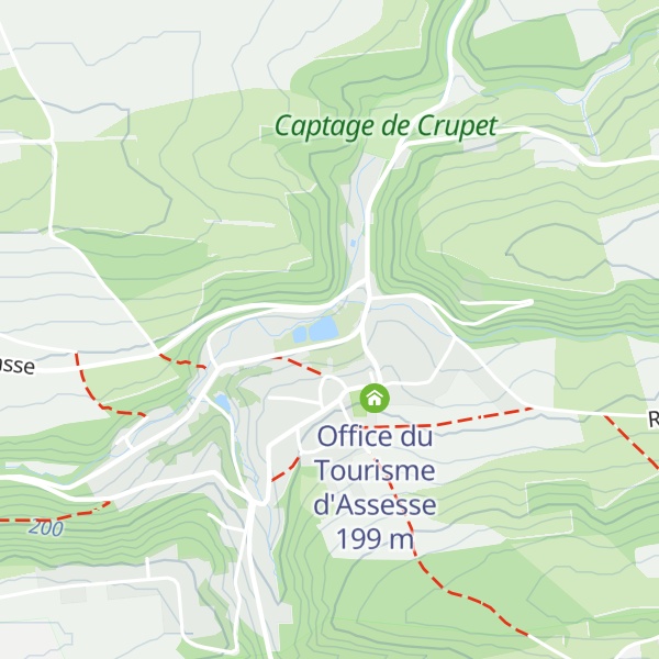 Map of Château de Crupet