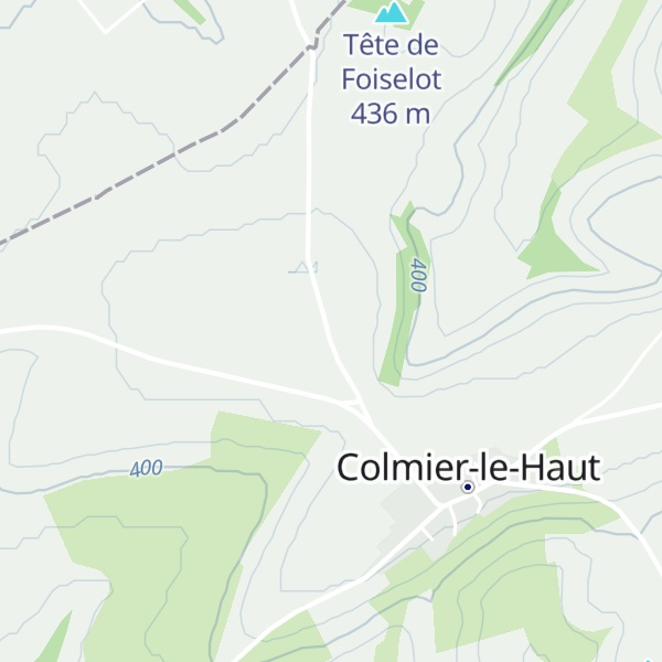 Map of Tête des Charmes