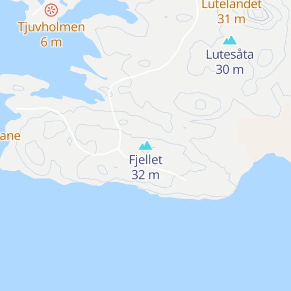 Map of Fjellet